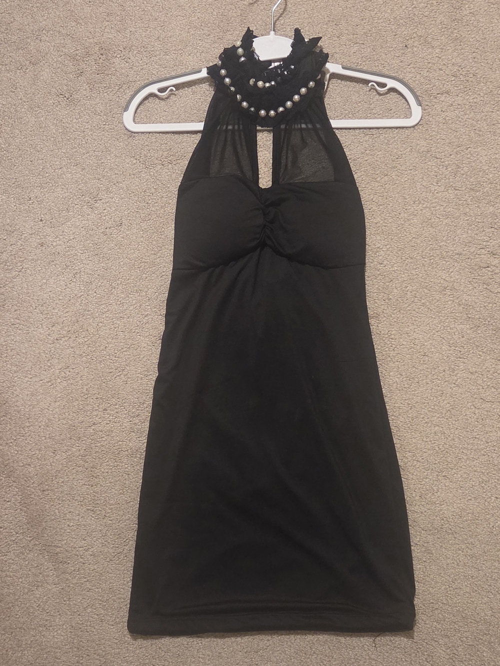 Xiyangyang Elegant Black Halter Dress